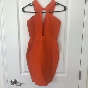 Orange bandage super sexy dress size S